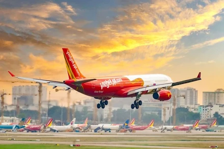 Máy bay Vietjet.