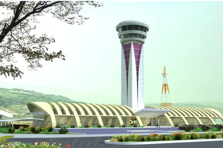 Phối cảnh Đài Kiểm soát không lưu Điện Biên