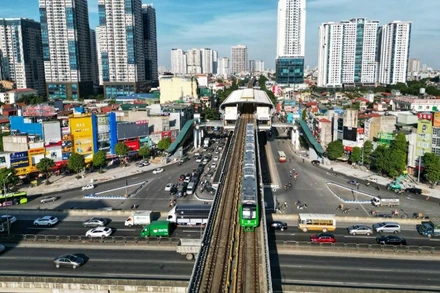 Tuyến đường sắt đô thị Cát Linh-Hà Đông.