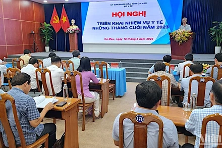 Hội nghị triển khai nhiệm vụ y tế những tháng cuối năm 2023 tại Cà Mau.