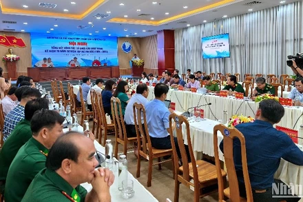 Quang cảnh hội nghị tổng kết công tác tổ chức các hoạt động kỷ niệm 70 năm Sự kiện tập kết ra bắc tại Cà Mau.