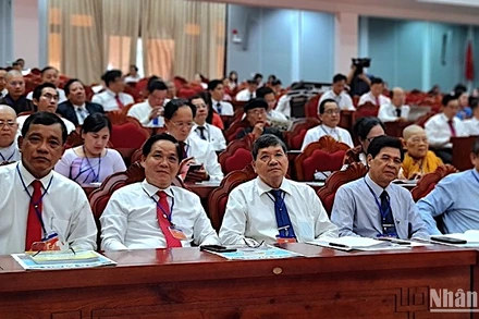 Hơn 300 đại biểu tham gia phiên khai mạc Đại hội Đại biểu Mặt trận Tổ quốc Việt Nam tỉnh Cà Mau vào chiều 20/8.