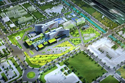 Phối cảnh Bệnh viện đa khoa quy mô 1.200 giường tại cà Mau. (Ảnh chủ đầu tư cung cấp) 