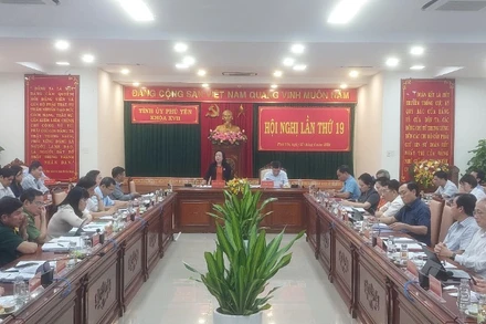 Quang cảnh hội nghị lần thứ 19 Tỉnh uỷ Phú Yên 2025.