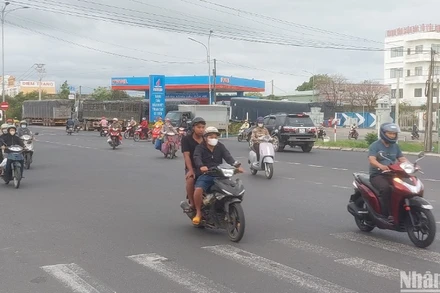 Nút giao thông giữa Quốc lộ 25 với ĐH 22 thường xuyên xảy ra tai nạn giao thông.