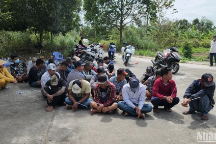 30 đối tượng bị bắt giữ tại hiện trường.