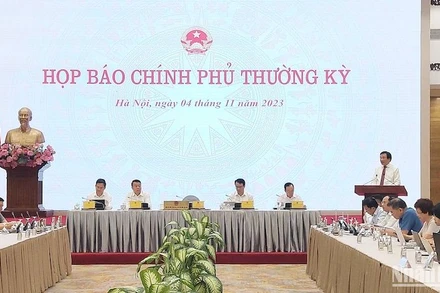 Họp báo Chính phủ thường kỳ, chiều 4/11.