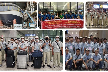 Lao động đi làm việc tại Hàn Quốc. (Ảnh minh họa Colab)