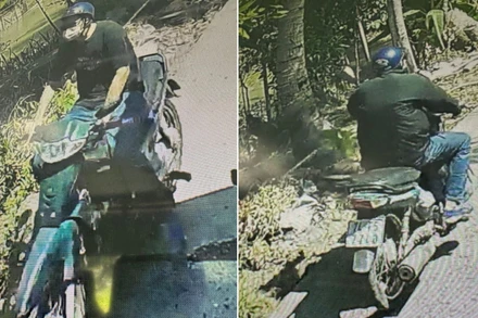 Hình ảnh nghi phạm từ camera. Ảnh: cand.com.vn.