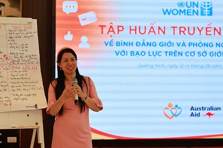 Hình ảnh tại buổi tập huấn. (Ảnh: UN Women tại Việt Nam)