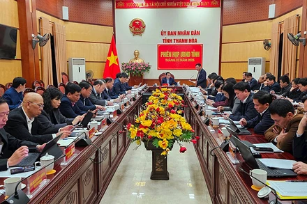 Ủy ban nhân dân tỉnh Thanh Hóa thảo luận phương án sắp xếp các cơ quan chuyên môn, đơn vị sự nghiệp công khối chính quyền tỉnh.