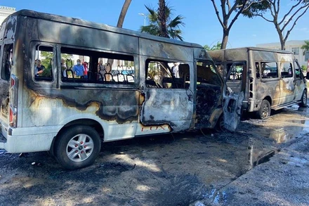 Hiện trường vụ cháy.