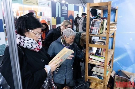 Nhu cầu về sách ở Nga rất lớn. (ẢNH: THANH THẾ)