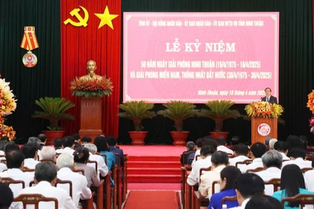 Quang cảnh buổi lễ.