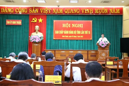 Quang cảnh buổi hội nghị.