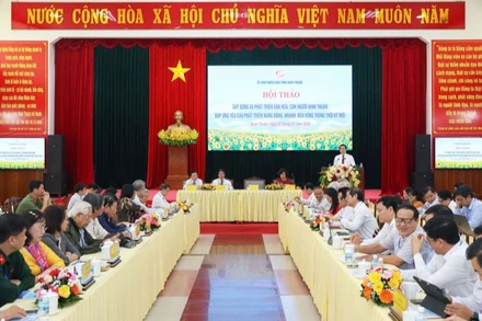 Quang cảnh buổi hội thảo. (Ảnh: NGUYỄN TRUNG)