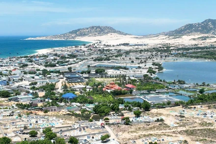 Xã Phước Dinh, huyện Thuận Nam, nơi dự kiến xây dựng Nhà máy điện hạt nhân Ninh Thuận 1.