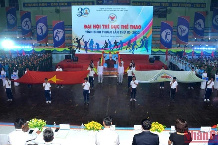 Quang cảnh Lễ khai mạc.