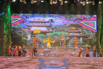 Đoàn Nghệ thuật Múa rối Hải Phòng biểu diễn vở “Lời thề”. (Ảnh: thanhphohaiphong.gov.vn)