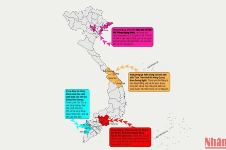 [Infographic] Các vùng động lực quốc gia theo Quy hoạch tổng thể quốc gia thời kỳ 2021-2030