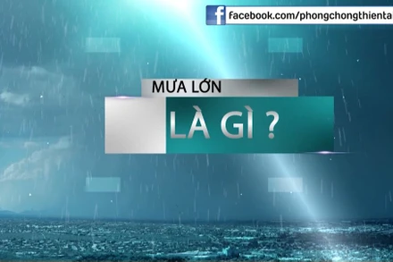 Cảnh báo với mưa lớn