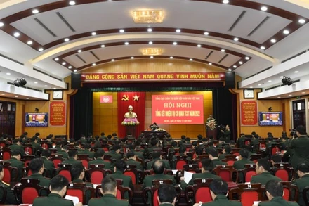 Hội nghị tổng kết nhiệm vụ năm 2022 của Cơ quan Tổng cục Chính trị. (Ảnh: Báo Quân đội nhân dân)