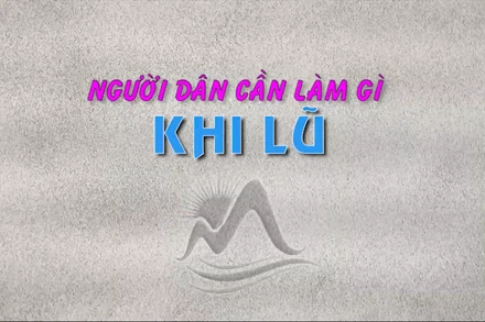 Người dân cần làm gì khi lũ