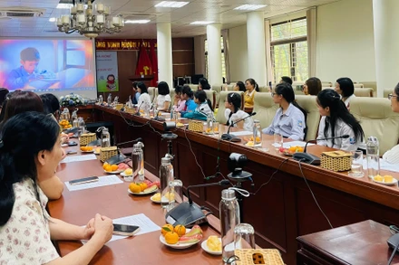 Lễ trao giải cuộc thi thuyết trình "Cảm nhận cuốn sách em yêu".