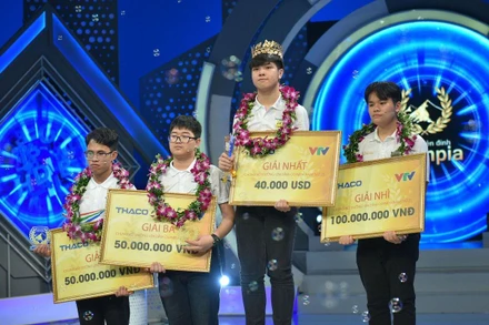 Đặng Lê Nguyên Vũ đăng quang Quán quân Đường lên đỉnh Olympia 2022 (Ảnh: THÀNH ĐẠT)