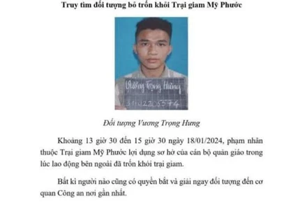 Trích xuất camera, truy nã phạm nhân trốn khỏi trại giam Mỹ Phước