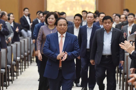 Thủ tướng Phạm Minh Chính cùng các đại biểu dự Hội nghị.