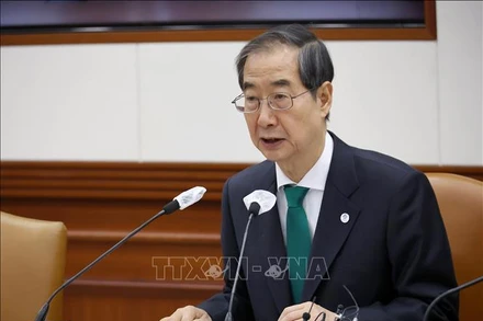 Thủ tướng Hàn Quốc Han Duck-soo. Ảnh: Yonhap/TTXVN