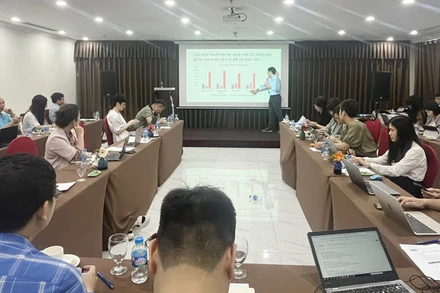 Quang cảnh buổi tập huấn.