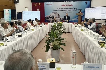 Quang cảnh Hội thảo "Nâng cao quyền lợi của bệnh nhân trong chẩn đoán, điều trị”.
