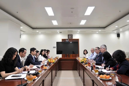 Quang cảnh buổi làm việc.