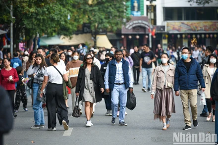 Phố đi bộ Hoàn Kiếm. Ảnh: Thành Đạt