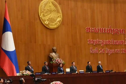 Kỳ họp thứ 5 Quốc hội Khóa IX của Lào bế mạc. (Nguồn: Lao News Agency/TTXVN)