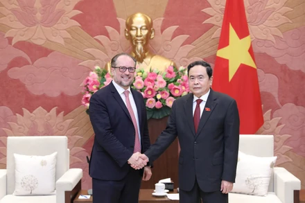 Phó Chủ tịch Thường trực Quốc hội Trần Thanh Mẫn tiếp Bộ trưởng Ngoại giao Cộng hoà Áo Alexander Schallenberg.