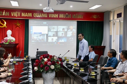 Cục trưởng Cục Việc làm (Bộ Lao động- Thương binh và Xã hội) Vũ Trọng Bình phát biểu tại chương trình.