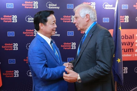 Phó Thủ tướng Trần Hồng Hà tại cuộc gặp với Phó Chủ tịch EC Josep Borrell