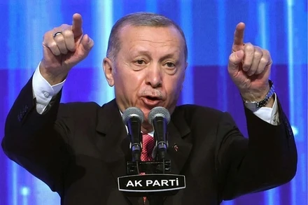 Tổng thống Thổ Nhĩ Kỳ Recep Tayyip Erdogan. (Ảnh: AFP/TTXVN)