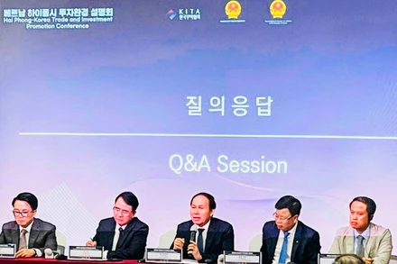 Đoàn công tác của thành phố Hải Phòng xúc tiến đầu tư tại Hàn Quốc.