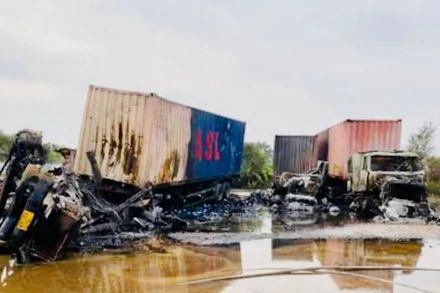 Hiện trường vụ cháy.