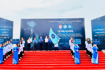 Lễ phát động “Ngày hội Thầy thuốc trẻ làm theo lời Bác, tình nguyện vì sức khỏe cộng đồng" toàn quốc năm 2023.