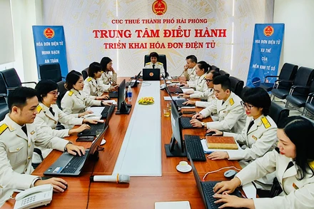 Trung tâm điều hành hóa đơn điện tử của Cục Thuế Hải Phòng.