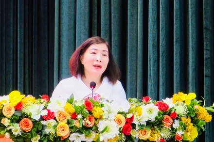 Trưởng Ban Tuyên giáo Thành ủy Hải Phòng Đào Khánh Hà phát động cuộc thi chính luận "Bảo vệ nền tảng tư tưởng của Đảng, đấu tranh, phản bác các quan điểm sai trái, thù địch" năm 2023.