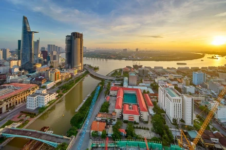 Một góc TP Hồ Chí Minh. (Ảnh: TRẦN MINH DŨNG)