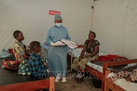 Bệnh nhân mắc đậu mùa khỉ được điều trị tại bệnh viện ở Goma, Cộng hòa dân chủ Congo, ngày 17/8/2024. (Ảnh minh họa: Getty Images/TTXVN)