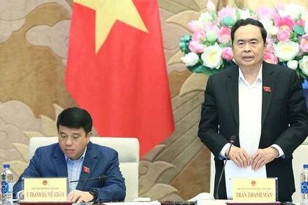 Phó Chủ tịch Thường trực Quốc hội Trần Thanh Mẫn phát biểu chỉ đạo. (Ảnh: Minh Đức/TTXVN)