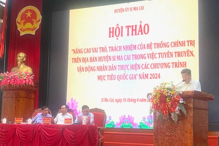 Hội thảo được tổ chức ngày 16/4 tại huyện Si Ma Cai (Lào Cai).